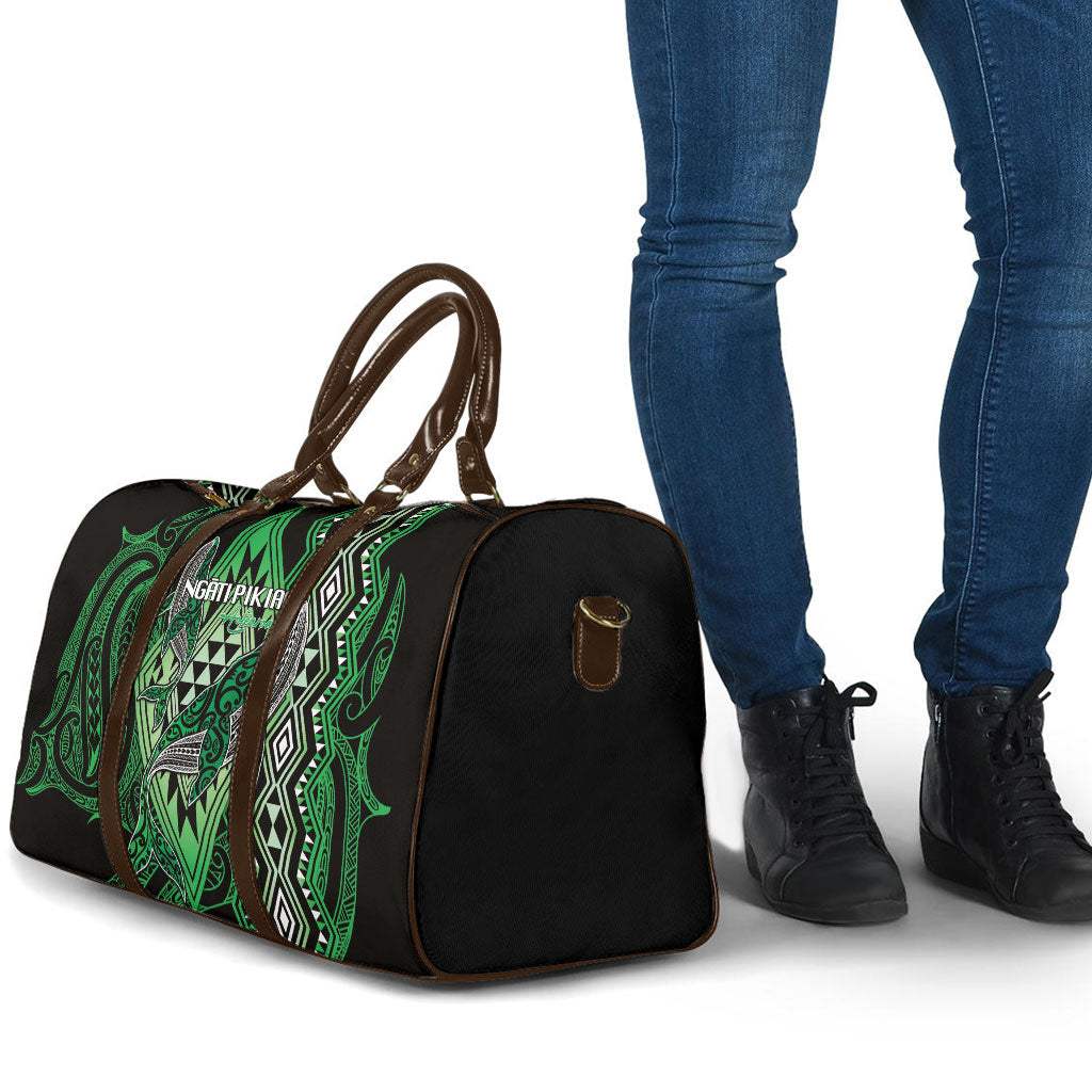 Aotearoa Iwi Ngati Pikiao Travel Bag NZ Maori Humpback Whale Taniko Motifs LT14 - Polynesian Pride