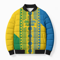Malampa Fiji Day Bomber Puffer Jacket 10 October Together We Grow Tapa Motifs