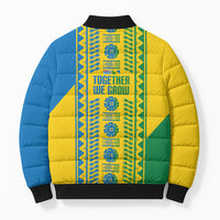 Malampa Fiji Day Bomber Puffer Jacket 10 October Together We Grow Tapa Motifs