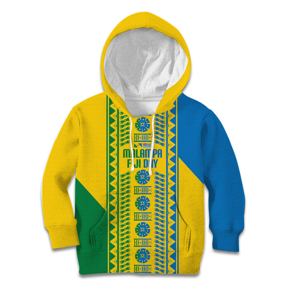Malampa Fiji Day Kid Hoodie 10 October Together We Grow Tapa Motifs