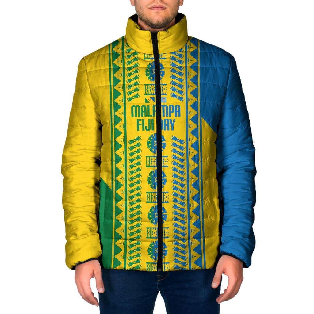 Malampa Fiji Day Padded Jacket 10 October Together We Grow Tapa Motifs