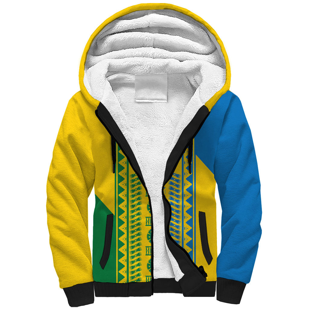 Malampa Fiji Day Sherpa Hoodie 10 October Together We Grow Tapa Motifs
