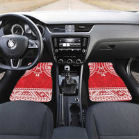 Samoa Rugby Custom Car Mats Toa Samoa Pacific Sporty Red - Polynesian Pride