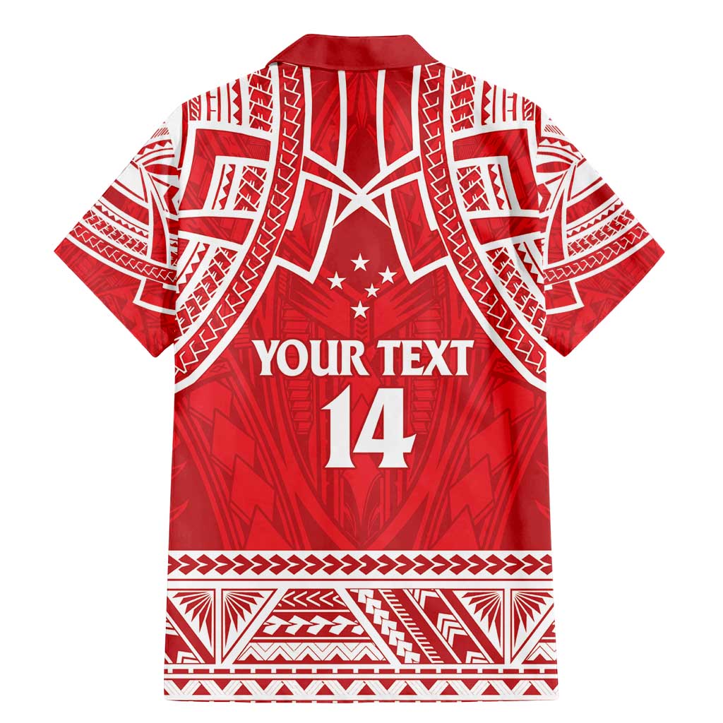 Samoa Rugby Custom Family Matching Mermaid Dress and Hawaiian Shirt Toa Samoa Pacific Sporty Red LT14 - Polynesian Pride