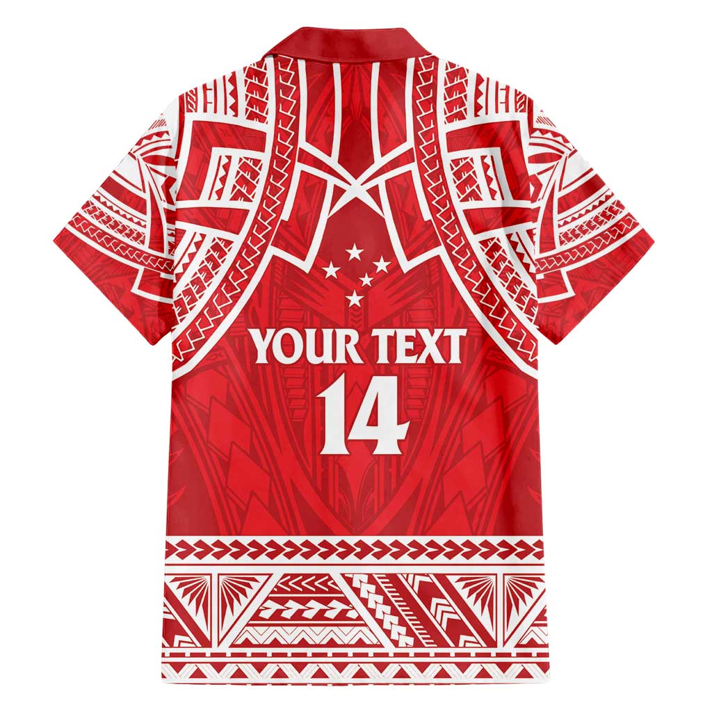 Samoa Rugby Custom Family Matching Short Sleeve Bodycon Dress and Hawaiian Shirt Toa Samoa Pacific Sporty Red LT14 - Polynesian Pride