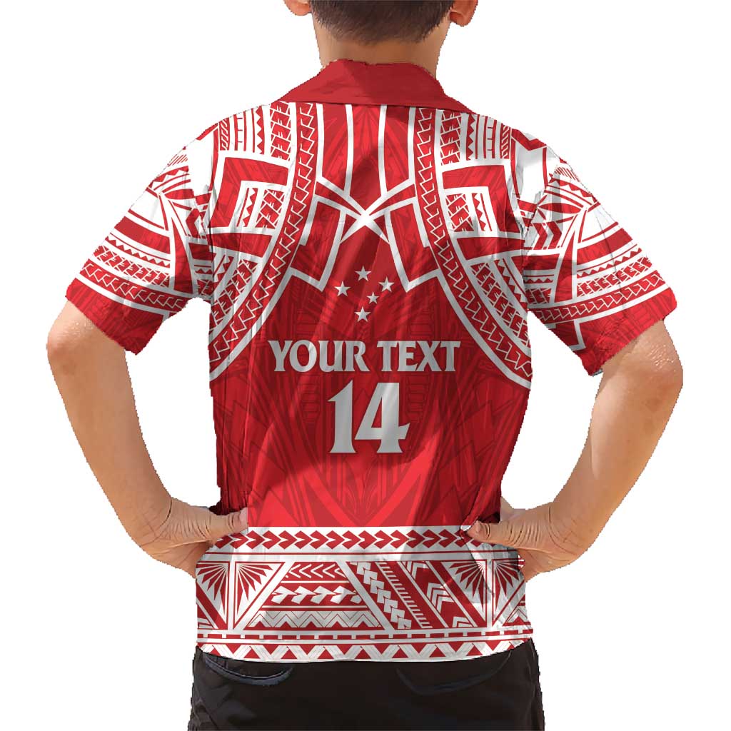 Samoa Rugby Custom Hawaiian Shirt Toa Samoa Pacific Sporty Red - Polynesian Pride