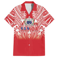 Toa Samoa Rugby Custom Family Matching Long Sleeve Bodycon Dress and Hawaiian Shirt Samoa mo Samoa Polynesian Pacific Red - Polynesian Pride