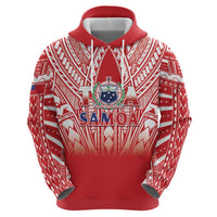 Toa Samoa Rugby Custom Hoodie Samoa mo Samoa Polynesian Pacific Red - Polynesian Pride
