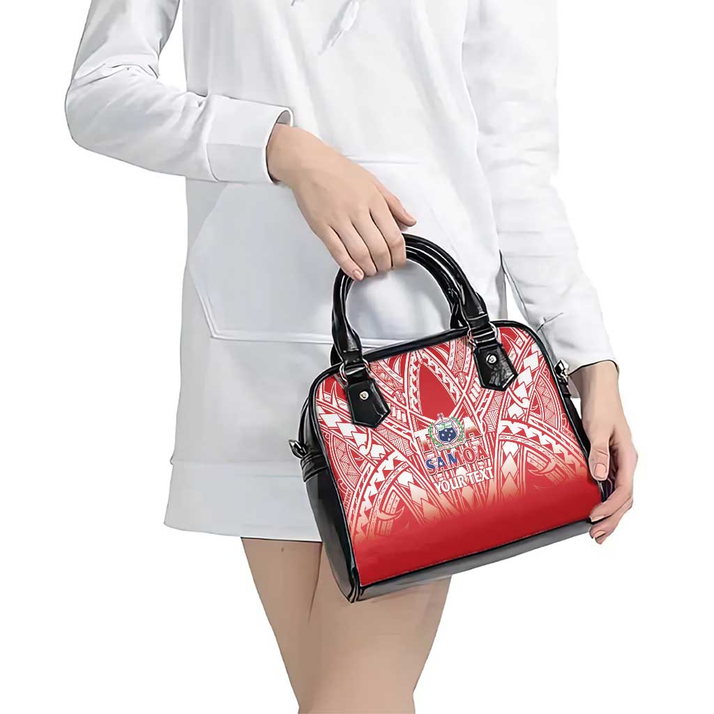 Toa Samoa Rugby Custom Shoulder Handbag Samoa mo Samoa Polynesian Pacific Red - Polynesian Pride