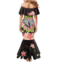 Polynesia Valentine's Day Mermaid Dress Hammerhead Shark Plumeria With Polynesian Pattern LT14 - Polynesian Pride