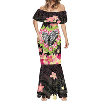 Polynesia Valentine's Day Mermaid Dress Hammerhead Shark Plumeria With Polynesian Pattern LT14 - Polynesian Pride