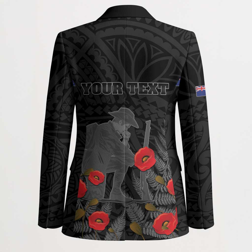 Personalised New Zealand ANZAC Day Blazer Lest We Forget Soldier Memorial