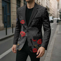 Personalised New Zealand ANZAC Day Blazer Lest We Forget Soldier Memorial