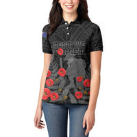 Personalised New Zealand ANZAC Day Women Polo Shirt Lest We Forget Soldier Memorial LT15 - Polynesian Pride