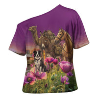 ANZAC Day Cross Shoulder Shirt Lest We Forget The Animals Of War