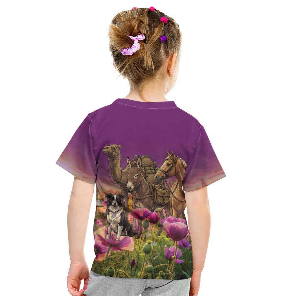 ANZAC Day Kid T Shirt Lest We Forget The Animals Of War