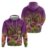 ANZAC Day Zip Hoodie Lest We Forget The Animals Of War