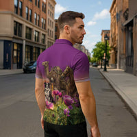 ANZAC Day Zipper Polo Shirt Lest We Forget The Animals Of War