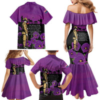 ANZAC Soldier and War Animals Family Matching Mermaid Dress and Hawaiian Shirt We Will Remember Them LT15 - Polynesian Pride