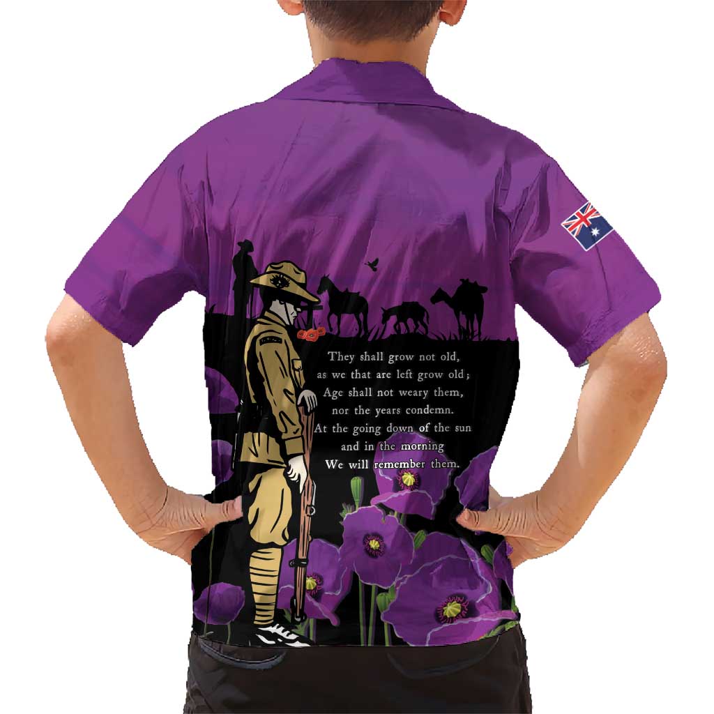 ANZAC Soldier and War Animals Family Matching Off Shoulder Maxi Dress and Hawaiian Shirt We Will Remember Them LT15 - Polynesian Pride