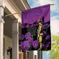 ANZAC Soldier and War Animals Garden Flag We Will Remember Them