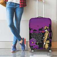 ANZAC Soldier and War Animals Luggage Cover We Will Remember Them