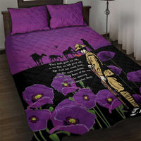 ANZAC Soldier and War Animals Quilt Bed Set We Will Remember Them