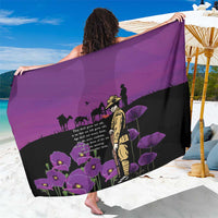 ANZAC Soldier and War Animals Sarong We Will Remember Them