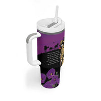 ANZAC Soldier and War Animals Tumbler With Handle We Will Remember Them