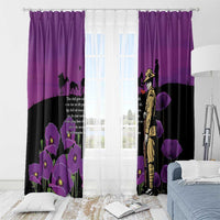 ANZAC Soldier and War Animals Window Curtain We Will Remember Them