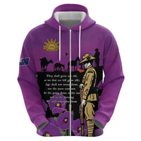 ANZAC Soldier and War Animals Zip Hoodie We Will Remember Them