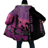 Personalised ANZAC War Animals Cloak Lest We Forget Memorial