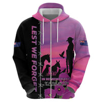 Personalised ANZAC War Animals Hoodie Lest We Forget Memorial