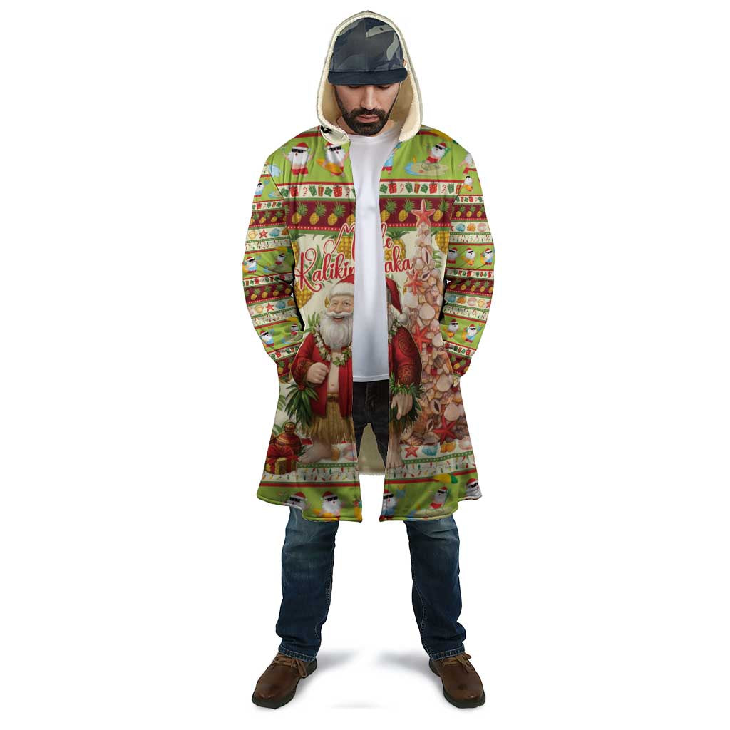 Hawaiian Santa Aloha Pineapple Christmas Cloak Mele Kalikimaka - Polynesian Pride