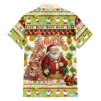Hawaiian Santa Aloha Pineapple Christmas Hawaiian Shirt Mele Kalikimaka - Polynesian Pride