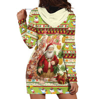 Hawaiian Santa Aloha Pineapple Christmas Hoodie Dress Mele Kalikimaka LT15 - Polynesian Pride