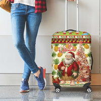 Hawaiian Santa Aloha Pineapple Christmas Luggage Cover Mele Kalikimaka LT15 - Polynesian Pride