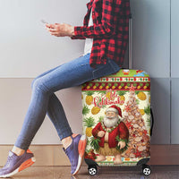 Hawaiian Santa Aloha Pineapple Christmas Luggage Cover Mele Kalikimaka LT15 - Polynesian Pride