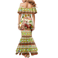 Hawaiian Santa Aloha Pineapple Christmas Mermaid Dress Mele Kalikimaka LT15 - Polynesian Pride
