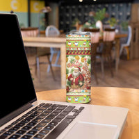 Hawaiian Santa Aloha Pineapple Christmas Skinny Tumbler Mele Kalikimaka LT15 - Polynesian Pride