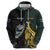 New Zealand and South Africa Rugby Custom Zip Hoodie Silver Fern With Springboks