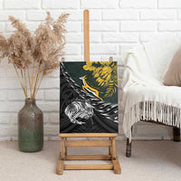 New Zealand and South Africa Rugby Canvas Wall Art Maori Kiwi With Springboks LT15 - Polynesian Pride