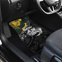 New Zealand and South Africa Rugby Car Mats Maori Kiwi With Springboks LT15 - Polynesian Pride