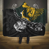 New Zealand and South Africa Rugby Hooded Blanket Maori Kiwi With Springboks LT15 - Polynesian Pride