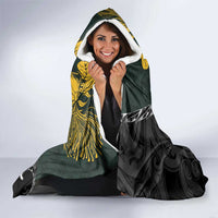New Zealand and South Africa Rugby Hooded Blanket Maori Kiwi With Springboks LT15 - Polynesian Pride