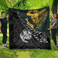 New Zealand and South Africa Rugby Quilt Maori Kiwi With Springboks LT15 - Polynesian Pride