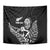 New Zealand Silver Fern Rugby Custom Tapestry Maori Tiki Black Version