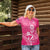 New Zealand Silver Fern Rugby Custom Women Polo Shirt Maori Tiki Pink Version
