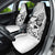 New Zealand Silver Fern Rugby Custom Car Seat Cover Maori Tiki White Version