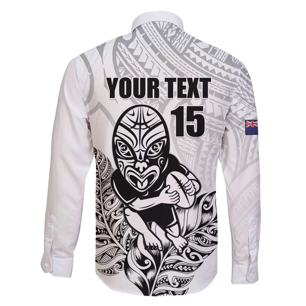 New Zealand Silver Fern Rugby Custom Family Matching Tank Maxi Dress and Hawaiian Shirt Maori Tiki White Version